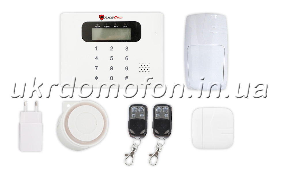 Комплектация охранной сигнализации PoliceCam GSM 30C Prof