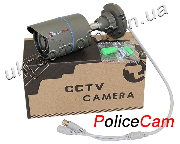 комплктность поставки AHD камеры видеонаблюдения PoliceCam PC-413AHD1.3MP Sony