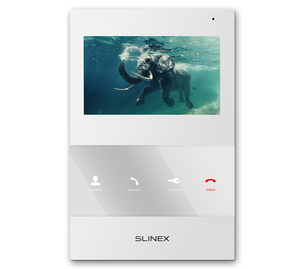 белый видеодомофон Slinex SQ-04М