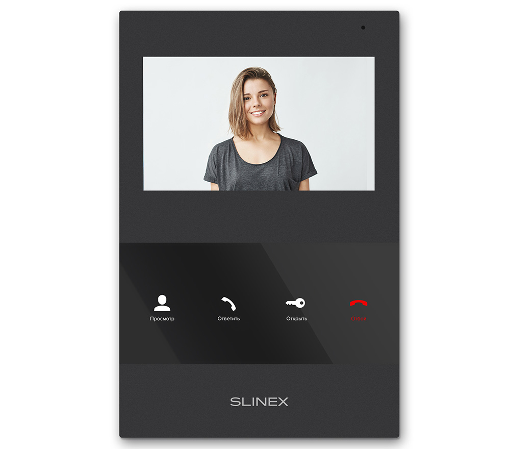 черный видеодомофон Slinex SQ-04М