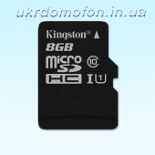 Микро SD карта памяти 8Гб для видеодомофонов