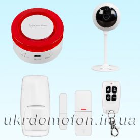 Комплект охранной сигнализации PoliceCam WIFI Smart Siren с WiFi видеокамерой IPC-530